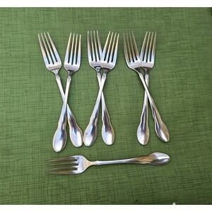 7 Gourmet Settings GS WINDERMERE Stainless 18/10 Flatware Dinner Forks